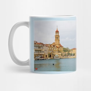 Sutivan, Waterfront in Brac, Croatia Mug